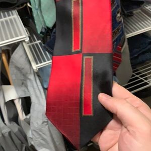 Black and Red Tie